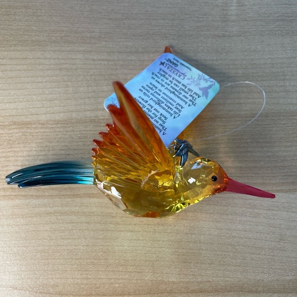 3 Ganz Crystal Expression Acrylic Hummingbird 6” Ornaments with Charm - NWT - Picture 13 of 15